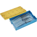 Instrumentos de Microcirurgia Médica Conjunto de Kit Surgical Solder de agulha com tesoura para microcirurgia curvada com trava